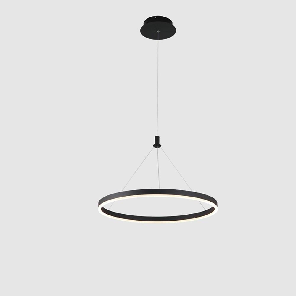 Modern LED Ring Chandelier - 12''/16''/24'' Wide Circle Pendant Light