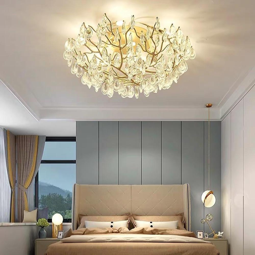 Firefly Sputnik Chandelier - Modern LED Flush Mount Ceiling Light
