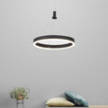 Modern LED Ring Chandelier - 12''/16''/24'' Wide Circle Pendant Light