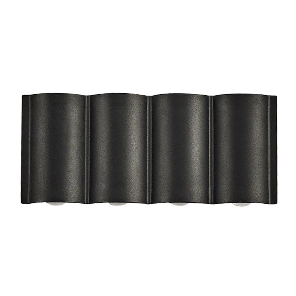 Modern Wave-Shaped Up and Down Outdoor LED Wall Light