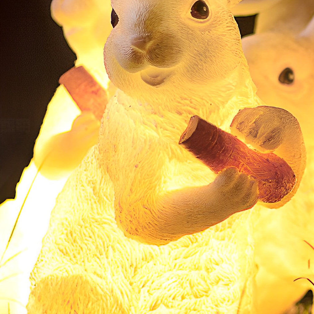 Rabbit Garden Light Waterproof Fiberglass Modern Outdoor Decor