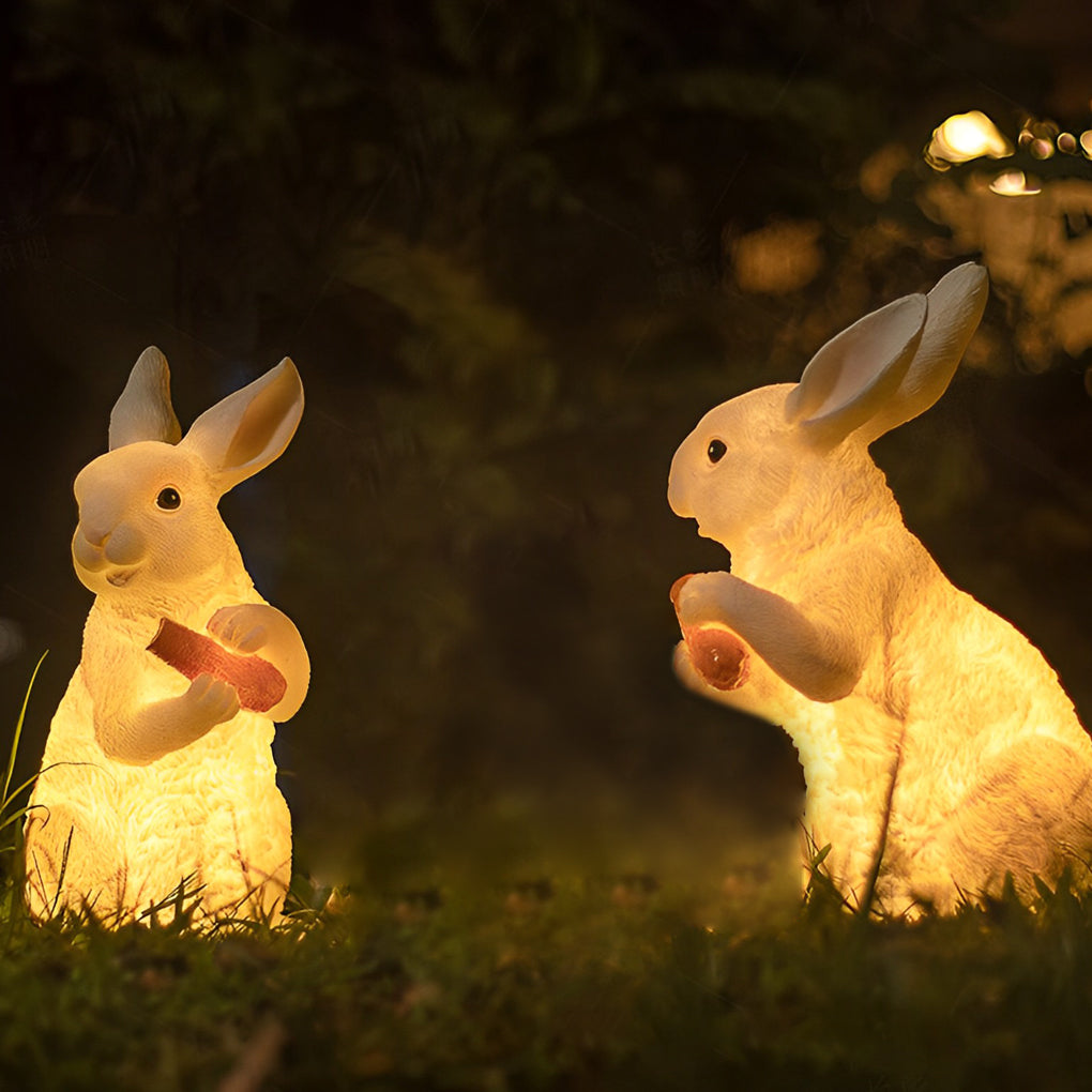 Rabbit Garden Light Waterproof Fiberglass Modern Outdoor Decor