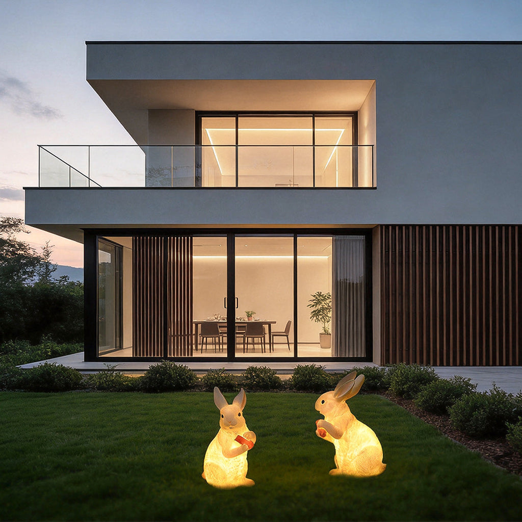 Rabbit Garden Light Waterproof Fiberglass Modern Outdoor Decor