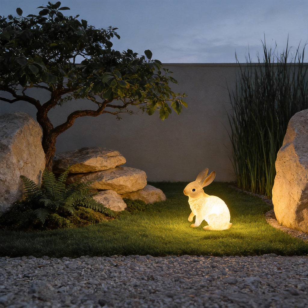 Rabbit Garden Light Waterproof Fiberglass Modern Outdoor Decor