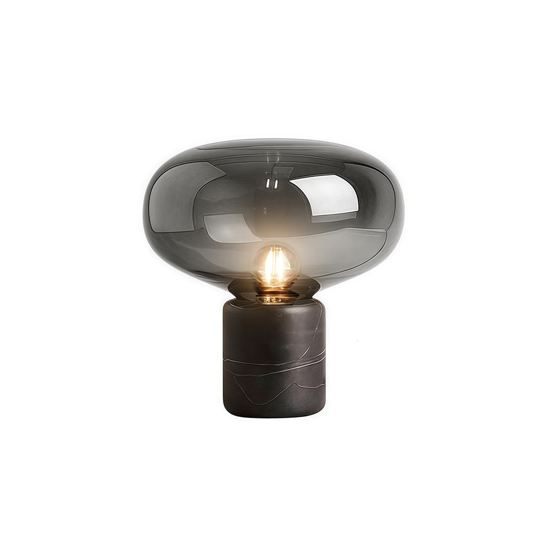 Modern Marble Mushroom Bedside Lamp - Glass Table Lamp for Bedroom Decor