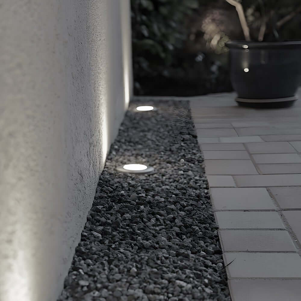 Recessed Solar LED Metal Well Light for Outdoor Landscape Lighting