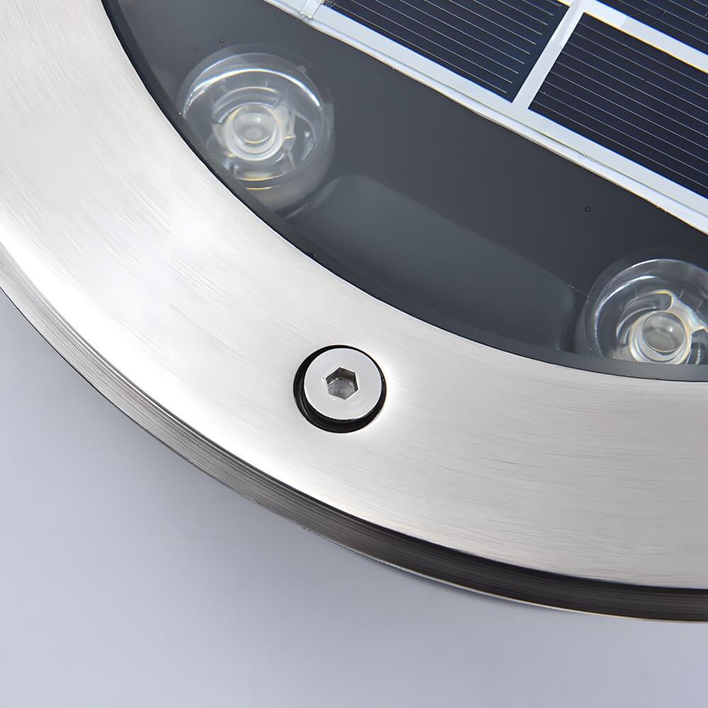 Recessed Solar LED Metal Well Light for Outdoor Landscape Lighting