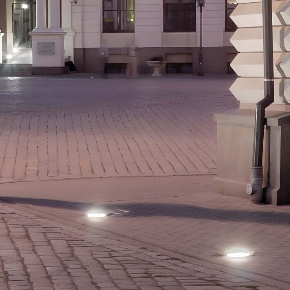 Recessed Solar LED Metal Well Light for Outdoor Landscape Lighting
