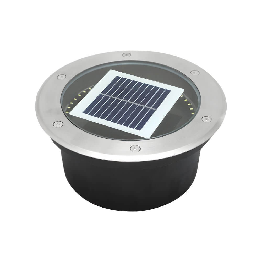 Recessed Solar LED Metal Well Light for Outdoor Landscape Lighting