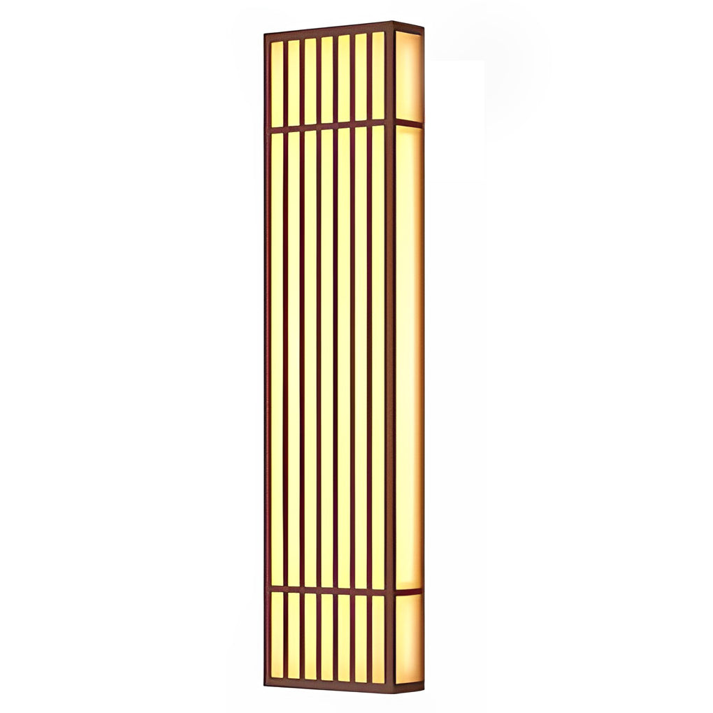 Rectangle LED Outdoor Wall Light Waterproof Retro Grid Design