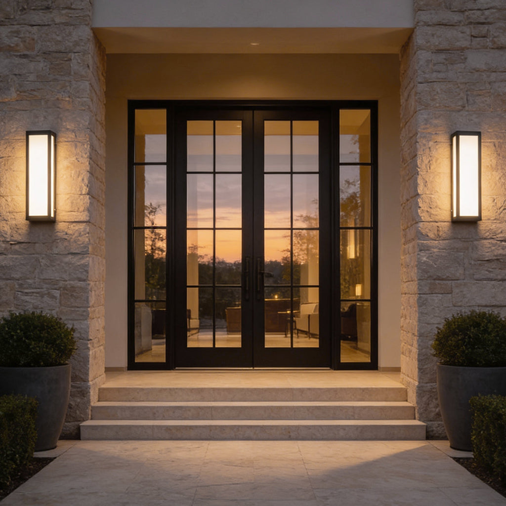 Modern Waterproof LED Outdoor Wall Light - Rectangle Design