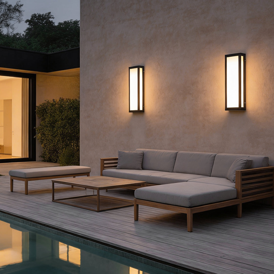 Modern LED Waterproof Rectangle Outdoor Wall Light