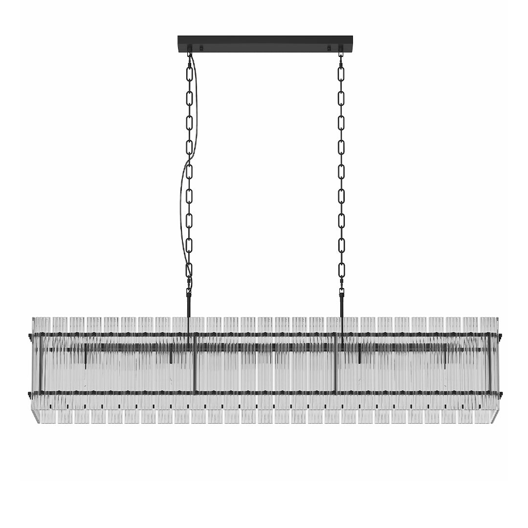 Luxury Iron Glass Lamp Shade Chandelier Ceiling Light