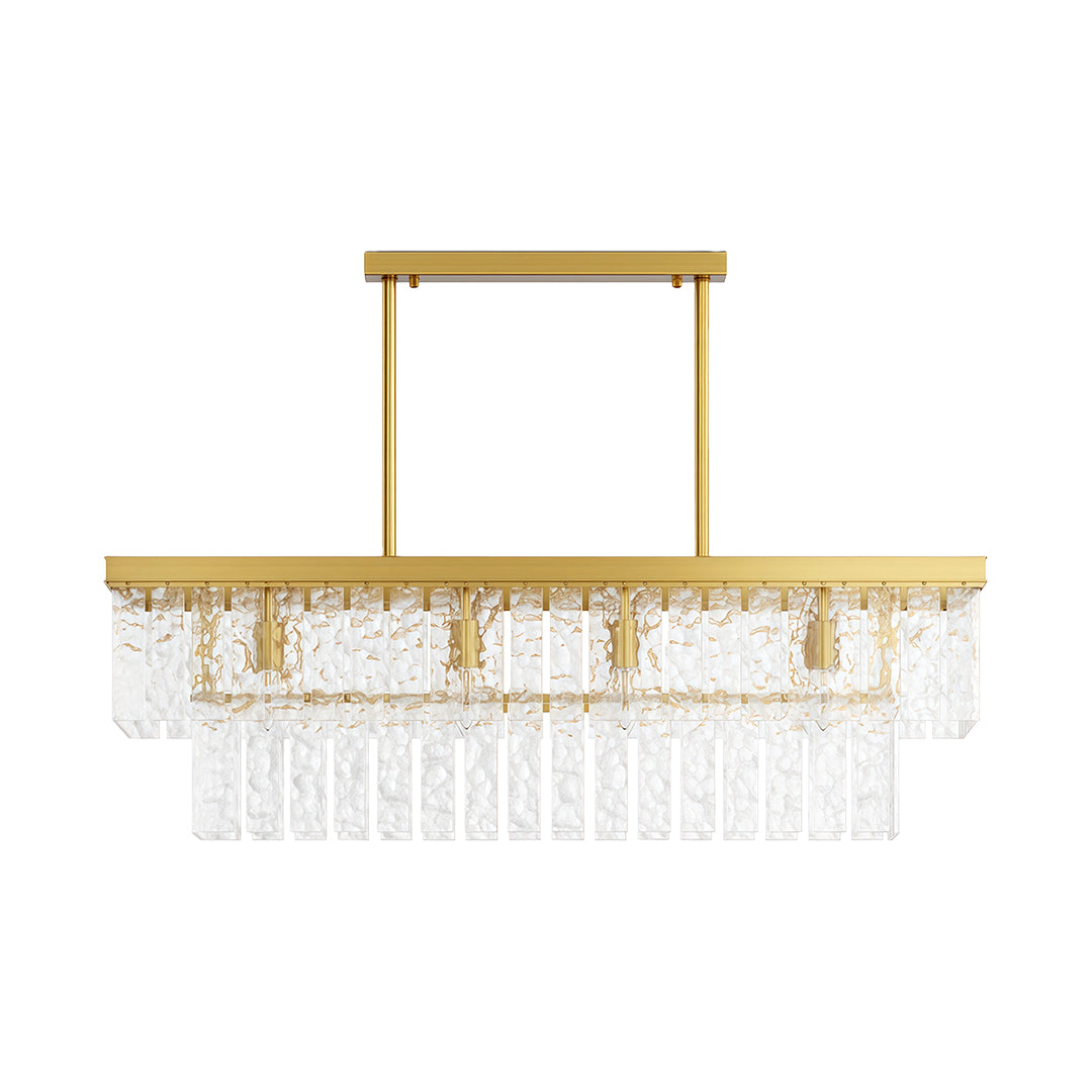 Modern Full-Copper Minimalist Chandelier Ceiling Light