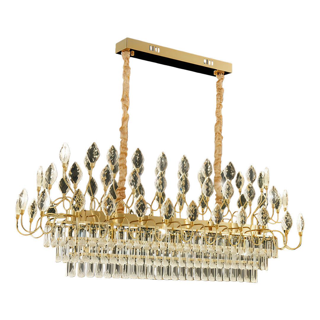 Crystal LED Chandelier - French Luxury Gold Ceiling Light