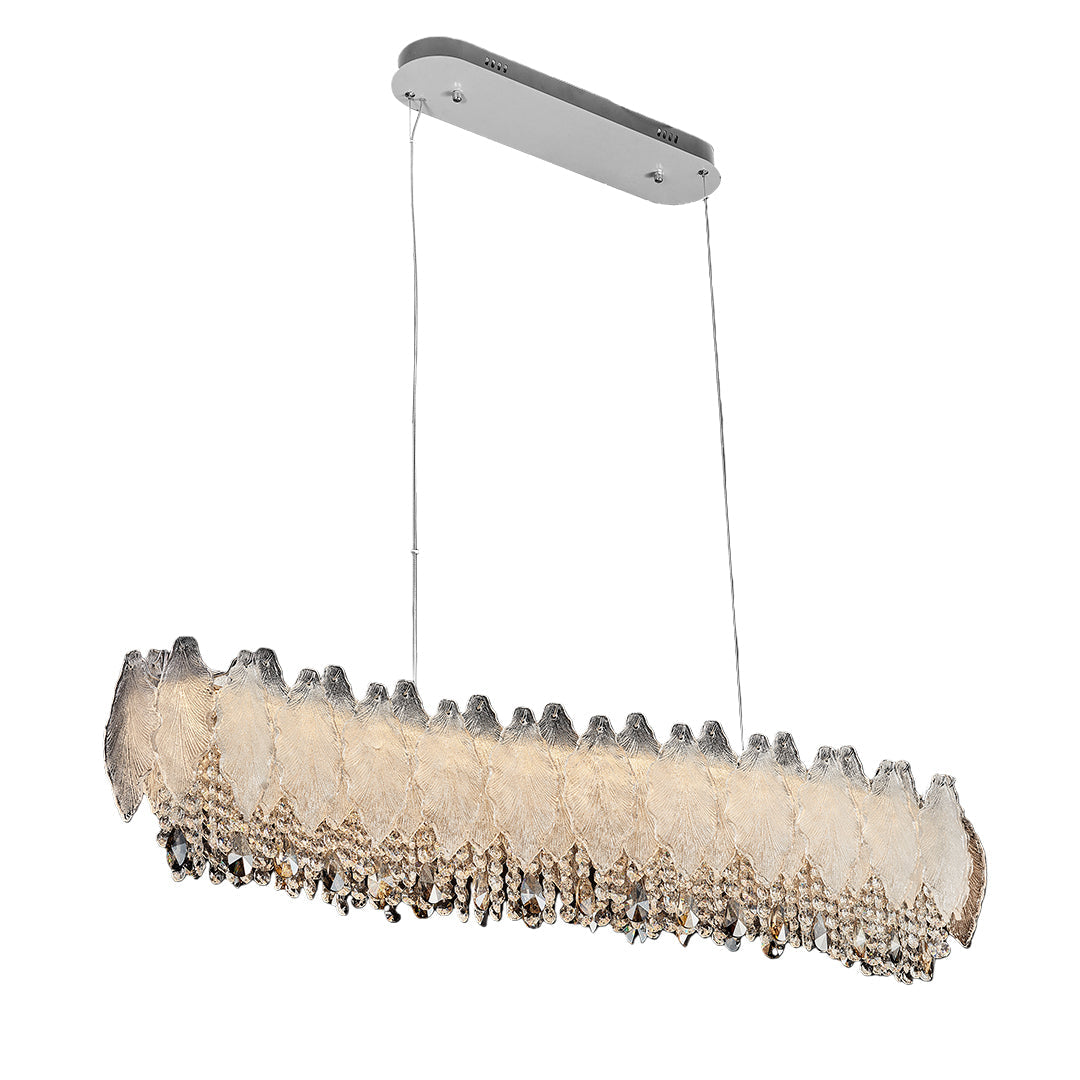 Country French Gold Crystal Chandelier Ceiling Light