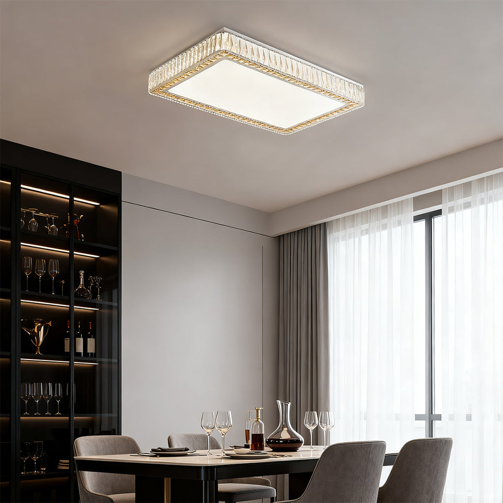 Crystal Ceiling Light - Modern Minimalist Luxury Lamp