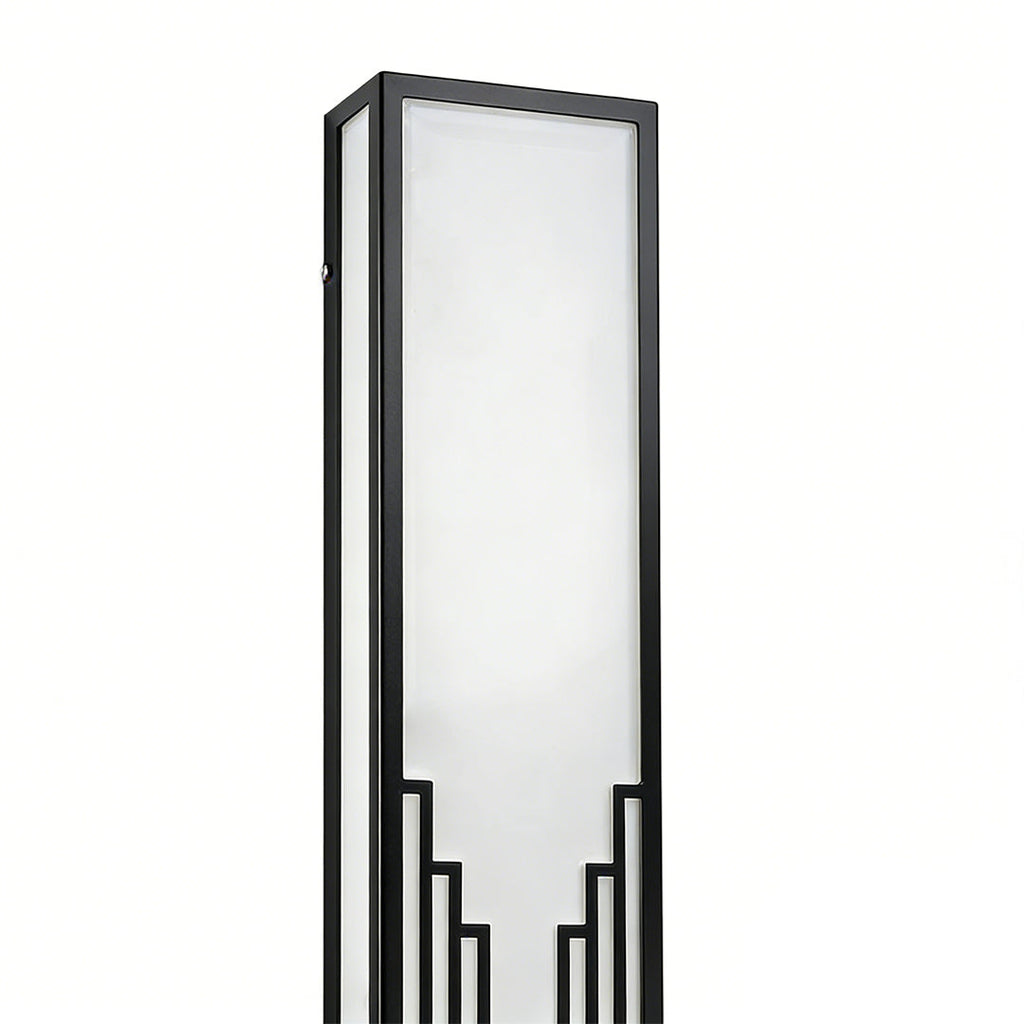 Rectangular Waterproof LED Exterior Wall Sconce - Resin Light Fixture