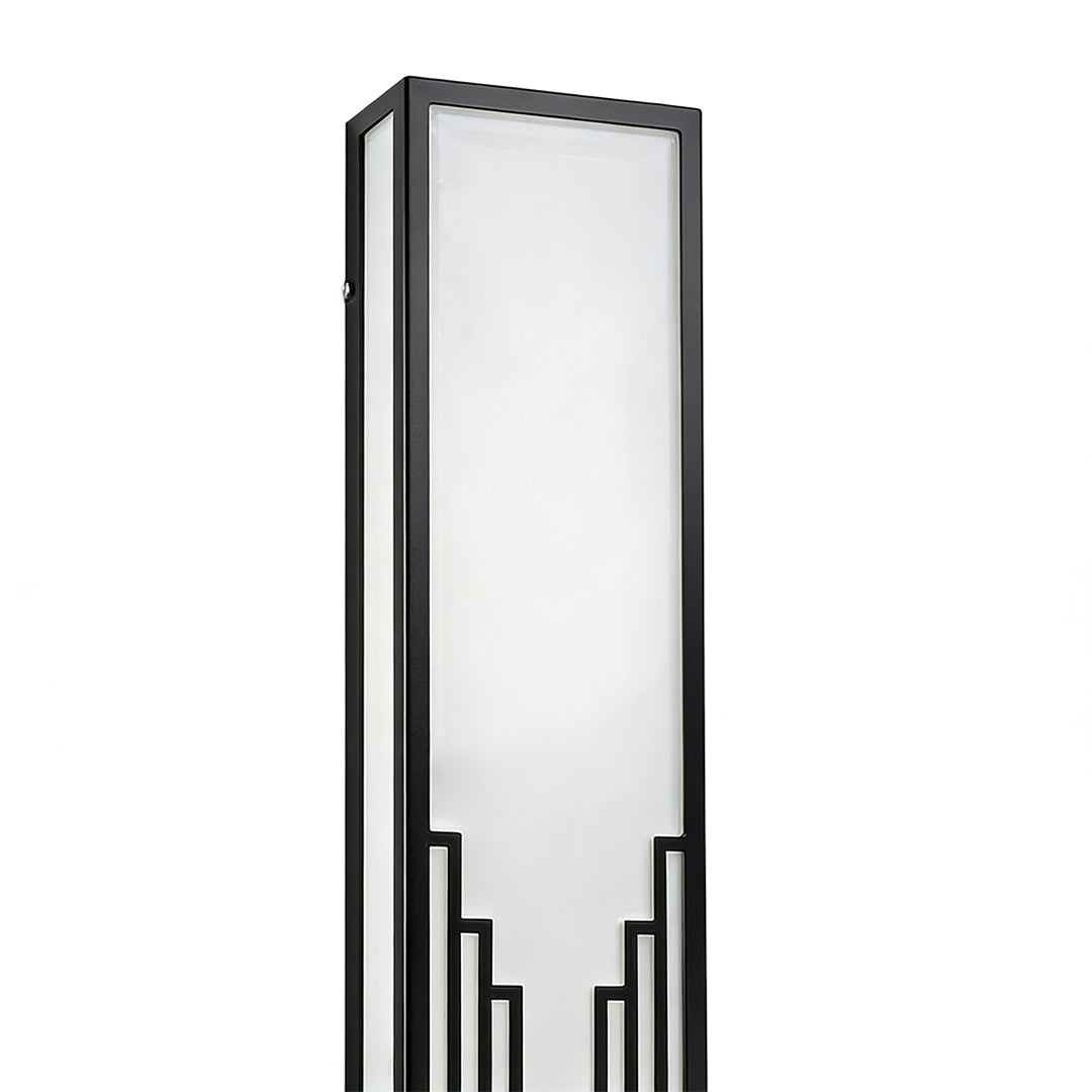 Rectangular Waterproof LED Exterior Wall Sconce - Resin Light Fixture