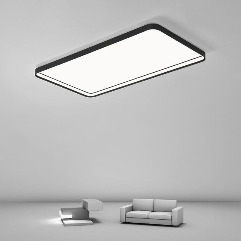 Modern Rectangular LED Flush Mount Ceiling Light - Sleek Design, Energy Efficient Lighting