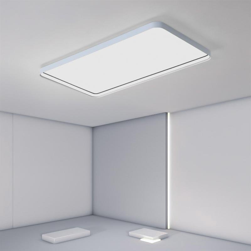 Modern Rectangular LED Flush Mount Ceiling Light - Sleek Design, Energy Efficient Lighting