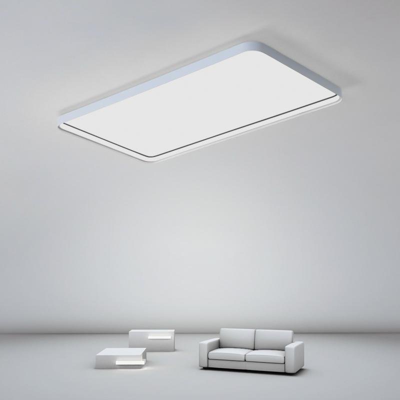 Modern Rectangular LED Flush Mount Ceiling Light - Sleek Design, Energy Efficient Lighting