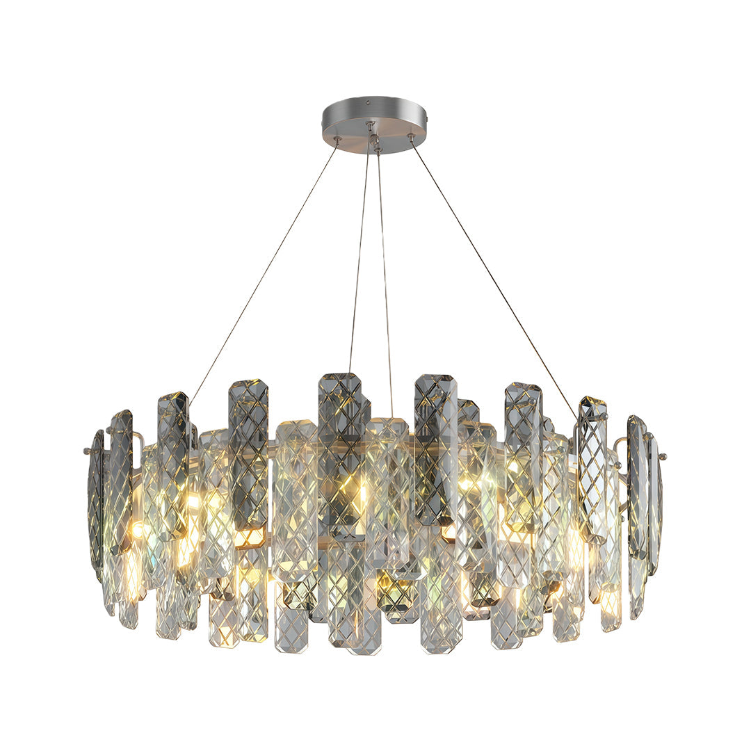Contemporary Crystal Chandelier Eye-Protecting Ceiling Light