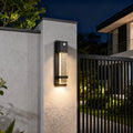 Minimalist Rectangular LED Wall Light - Bubble Glass Outdoor Fixture