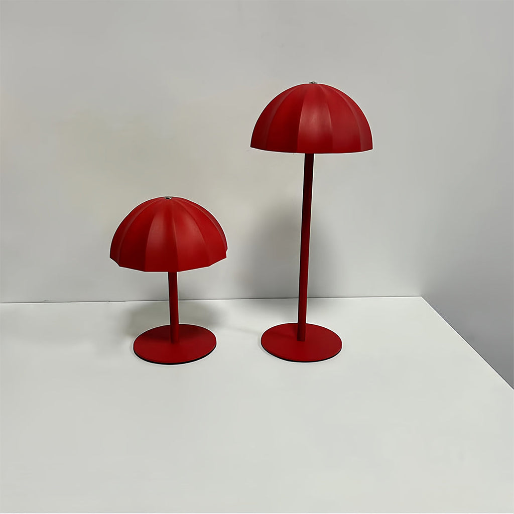 Minimalist Mushroom Cordless Metal Table Lamp - Rechargeable Iron Light