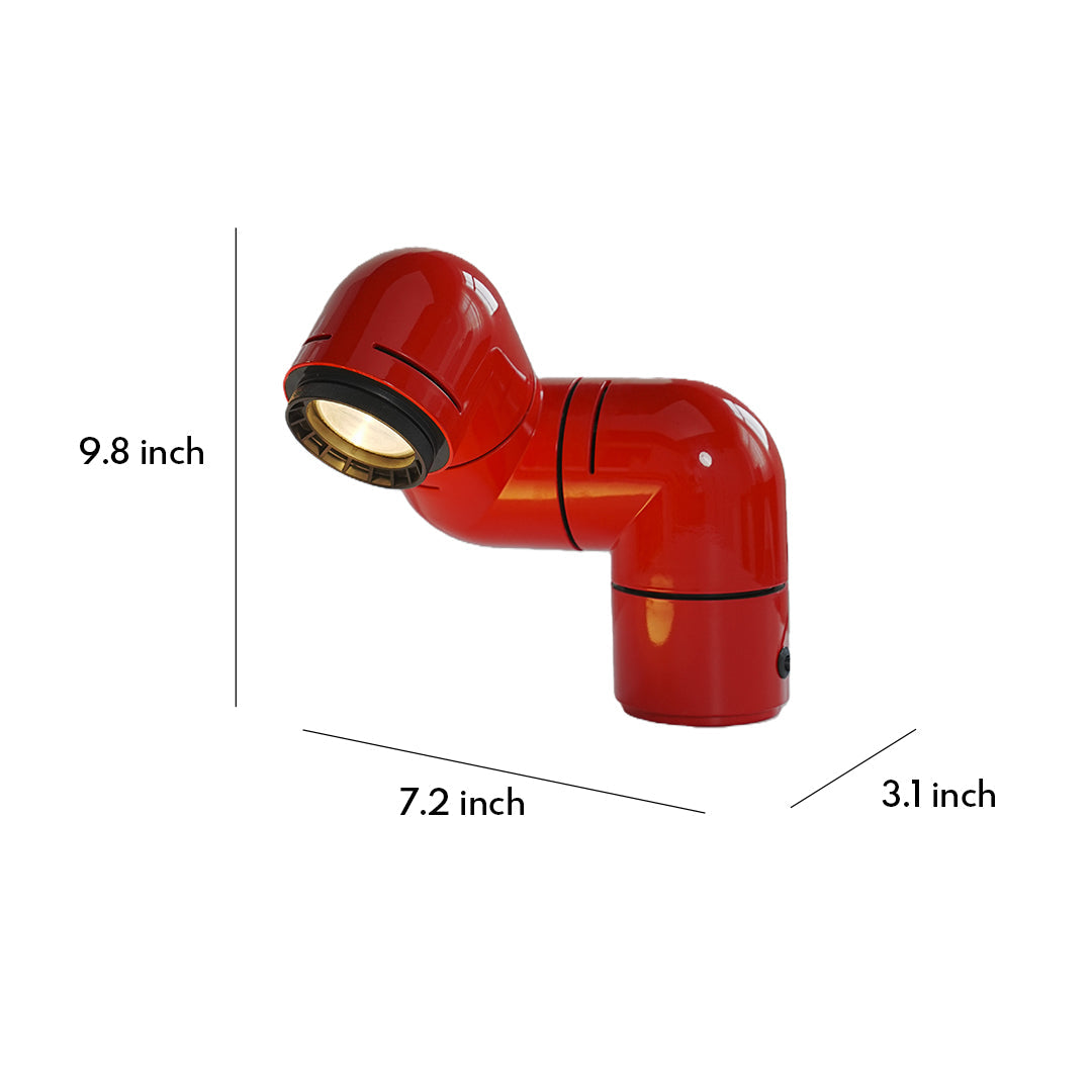 **Statement Table Lamp - Creative Pipe Modern Rotating Design**

**Product Description:**
Introducing our Statement Table Lamp, a unique blend of creativity and modern design. This eye-catching lamp features a striking pipe-inspired structure that not onl