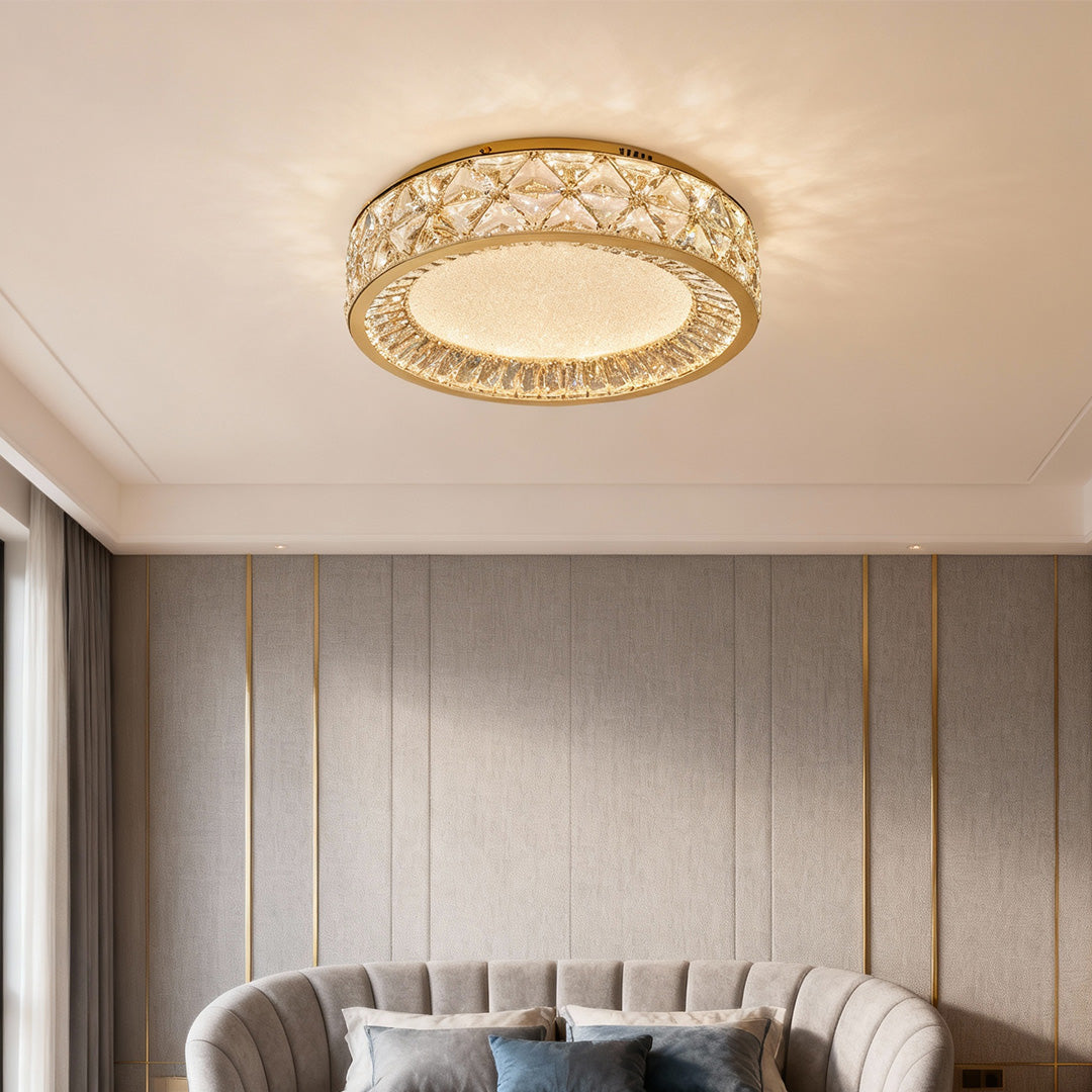 Luxury Crystal Flush Mount Ceiling Light | Decorative Lighting Fixture