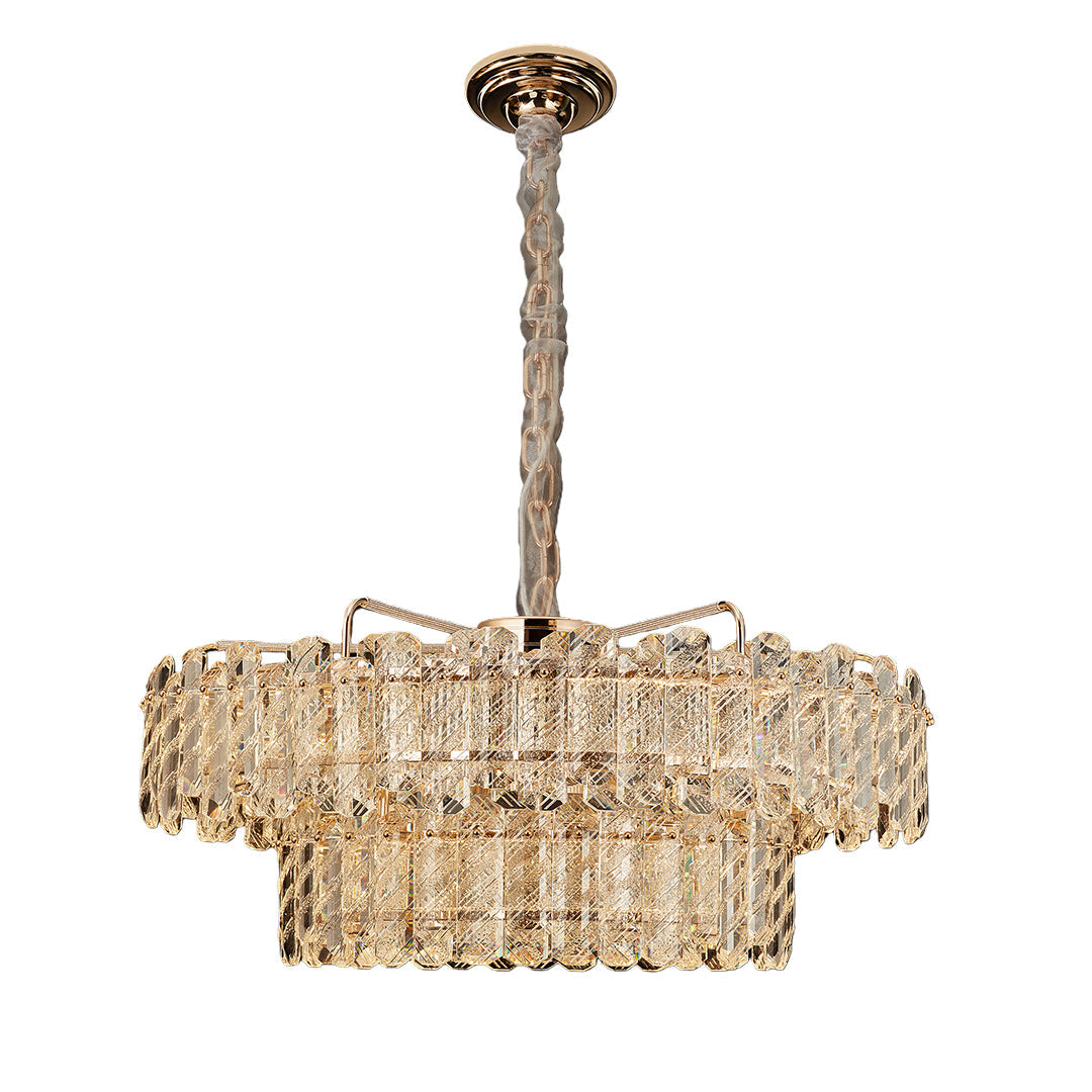 Nordic Luxury Carbon Steel Crystal Chandelier Ceiling Light
