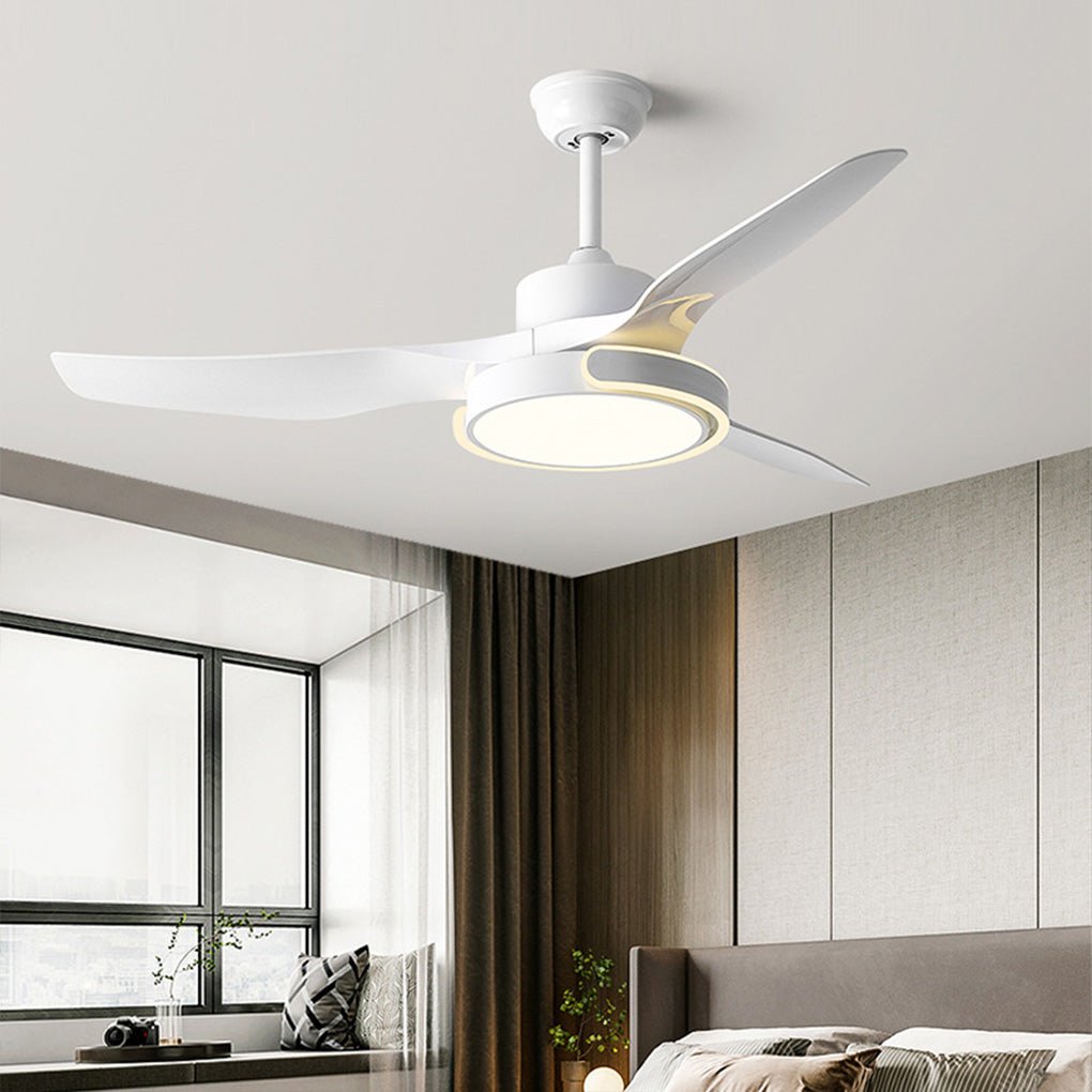 Remote Control Dimming Ceiling Fan Light with Forward/Reverse Mode