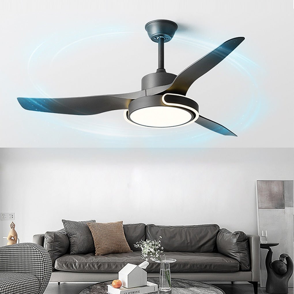 Remote Control Dimming Ceiling Fan Light with Forward/Reverse Mode