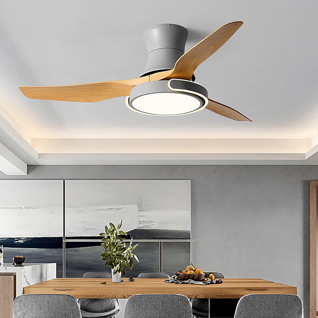 Remote Control Dimming Ceiling Fan Light with Forward/Reverse Mode