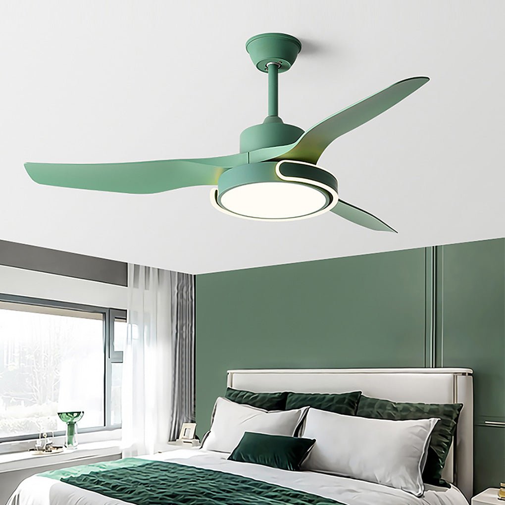 Remote Control Dimming Ceiling Fan Light with Forward/Reverse Mode