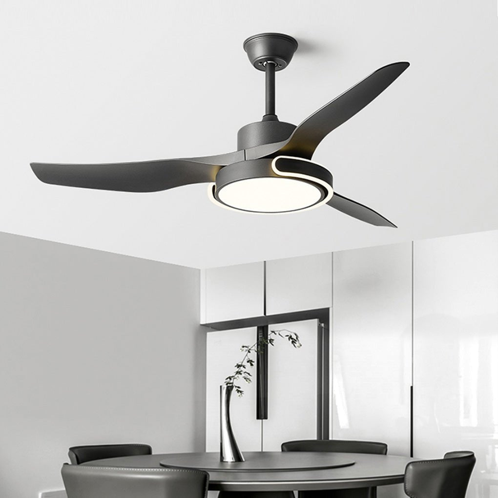 Remote Control Dimming Ceiling Fan Light with Forward/Reverse Mode