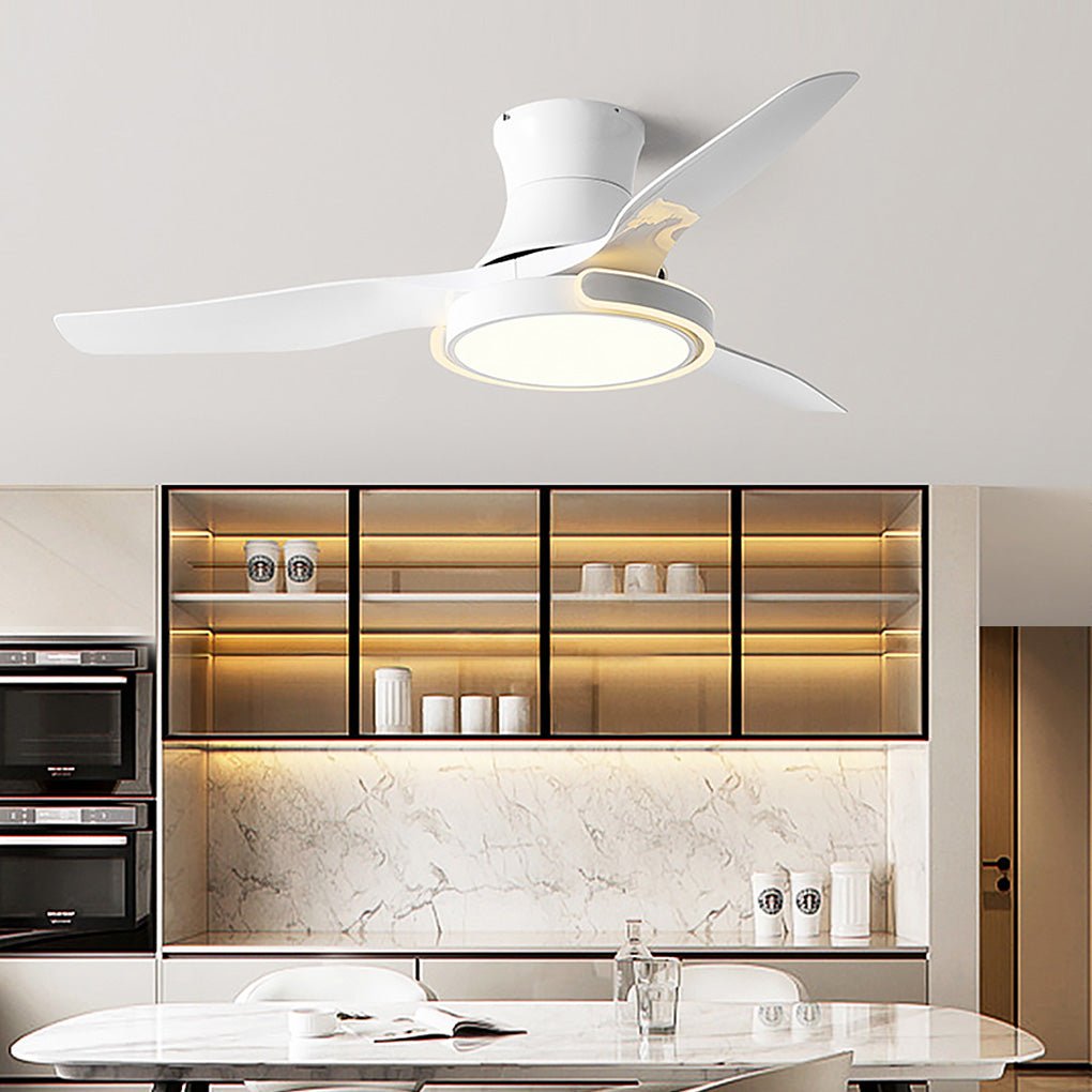 Remote Control Dimming Ceiling Fan Light with Forward/Reverse Mode