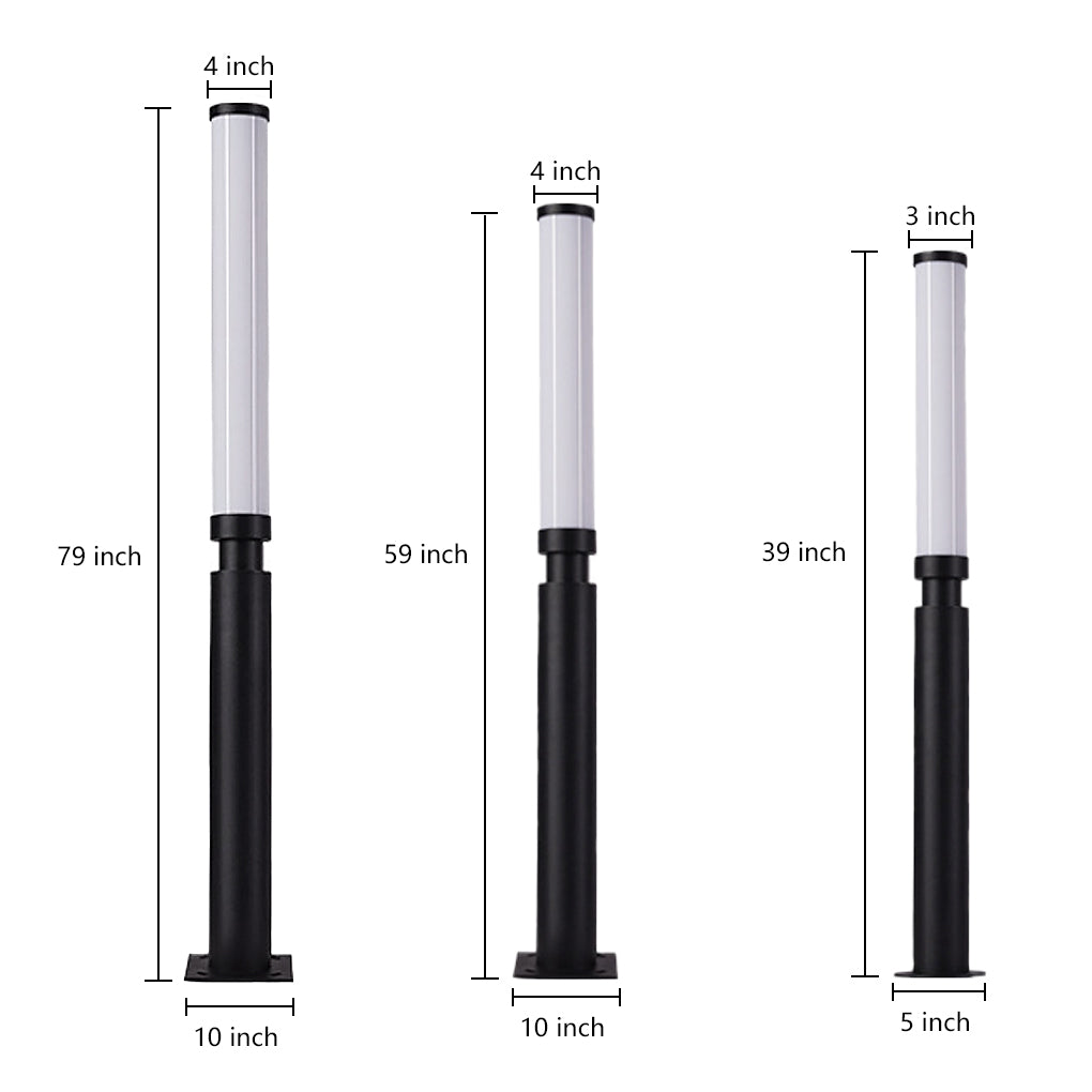 Outdoor Waterproof Bollard Lights for Residential Gardens