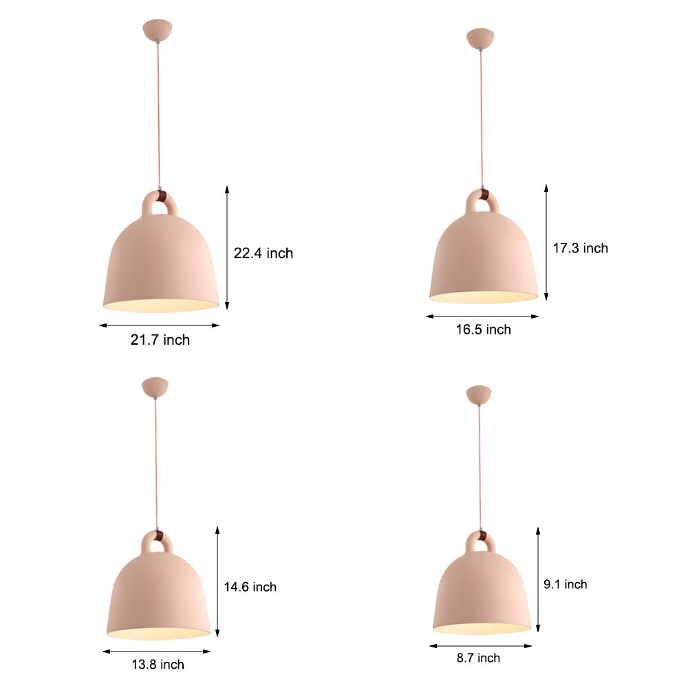 Resin Semicircle Bell Chandelier - Nordic Minimalist Decorative Art