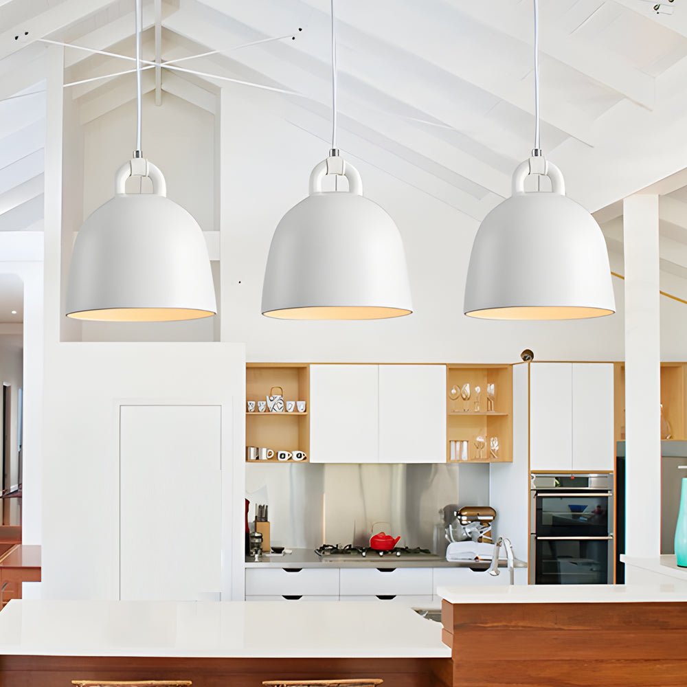 Resin Semicircle Bell Chandelier - Nordic Minimalist Decorative Art