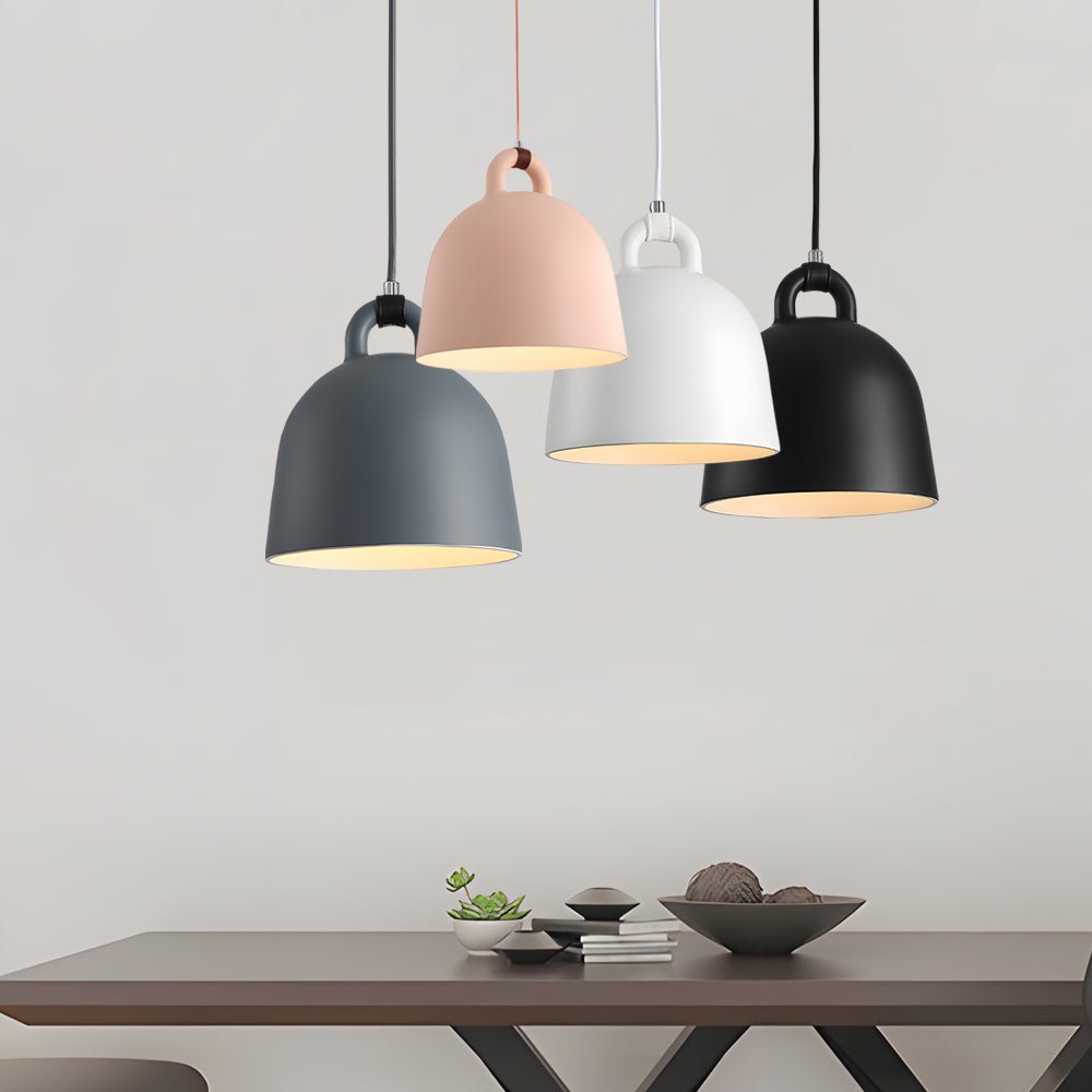 Resin Semicircle Bell Chandelier - Nordic Minimalist Decorative Art
