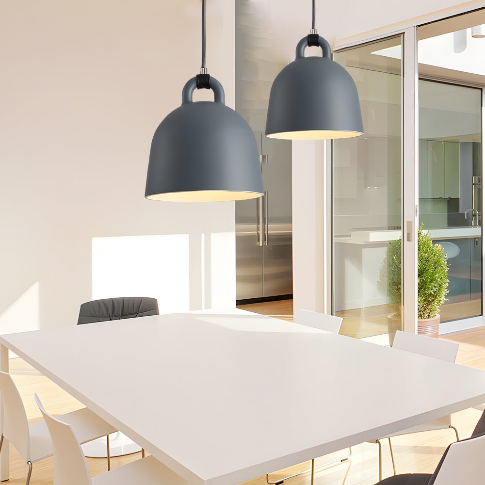 Resin Semicircle Bell Chandelier - Nordic Minimalist Decorative Art