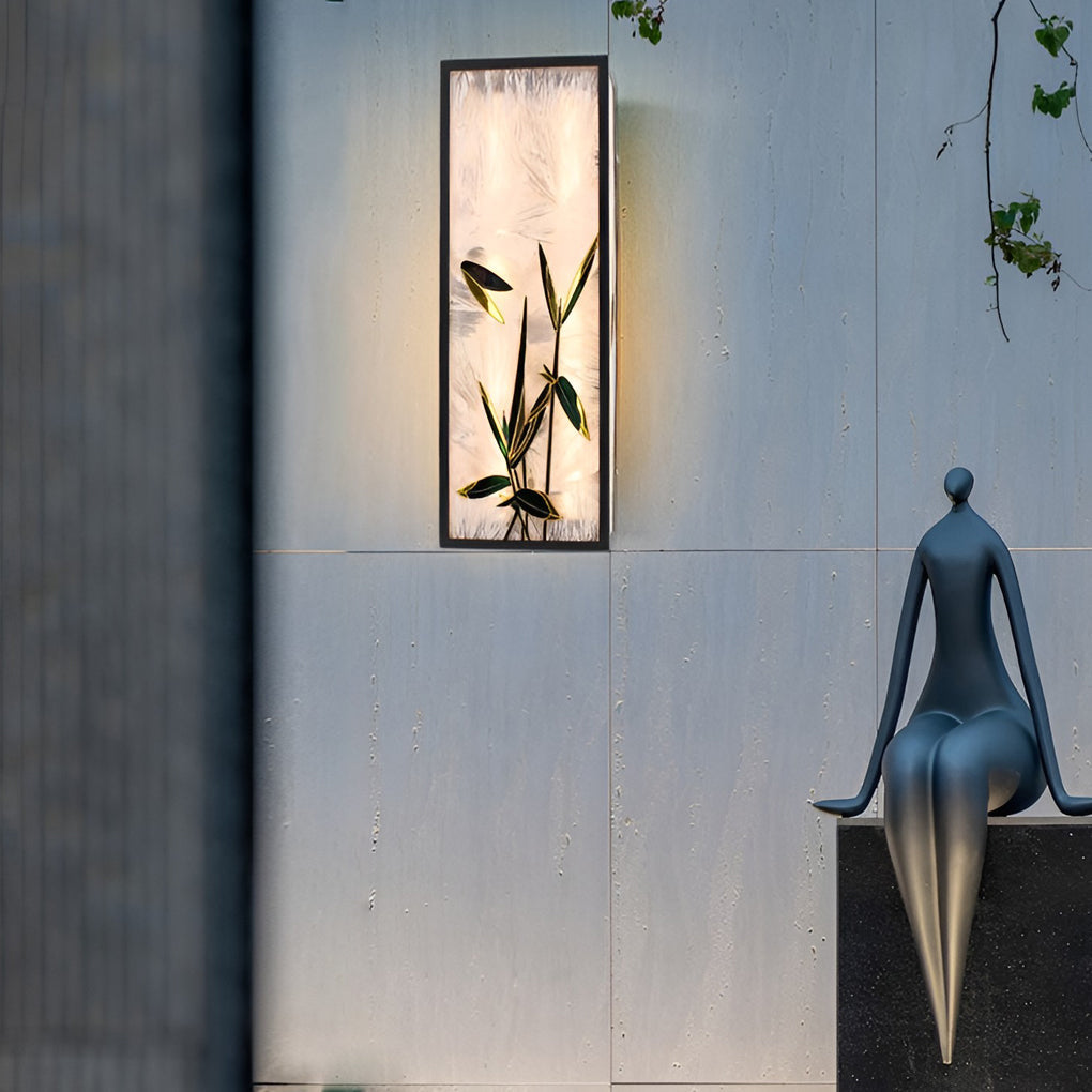 Square Retro LED Wall Light - Waterproof Galvanized Steel Fixture