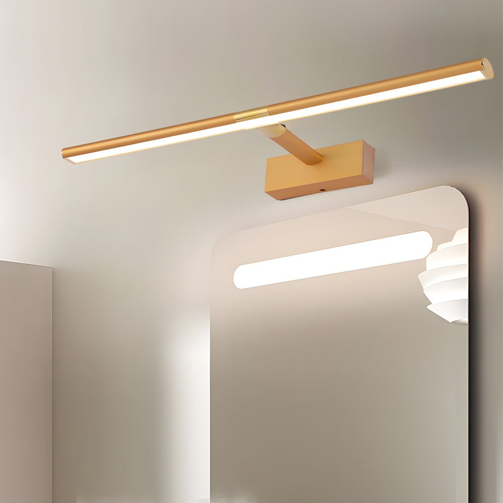 Retractable LED Bathroom Vanity Light with Adjustable Rod, Matte Finish, Modern Bathroom Lighting, Energy Efficient LED Light, Wall-Mounted Bath Fixture, Stylish Bathroom Decor, Dimmable Lighting Option, Contemporary Vanity Light for Home Renovation