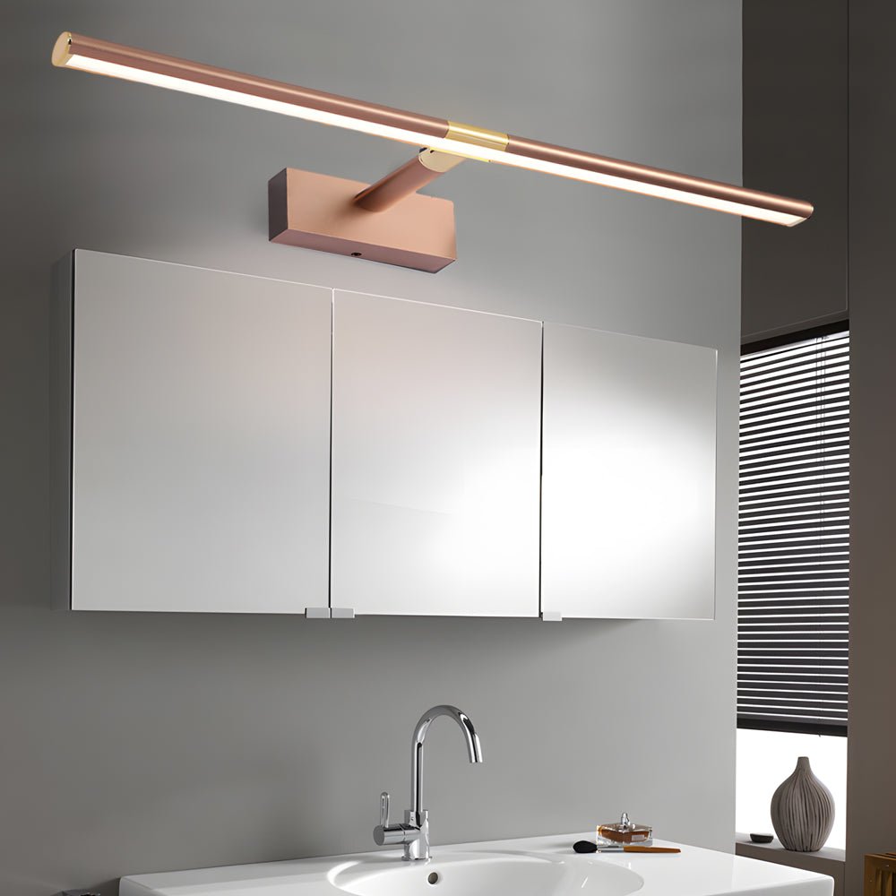 Retractable LED Bathroom Vanity Light with Adjustable Rod, Matte Finish, Modern Bathroom Lighting, Energy Efficient LED Light, Wall-Mounted Bath Fixture, Stylish Bathroom Decor, Dimmable Lighting Option, Contemporary Vanity Light for Home Renovation