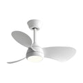 Retro Ceiling Fan with Light Nordic Inverter Metal Lamp Body