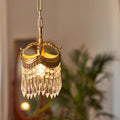 Retro Crystal Pendant Lights with Tassels - 3 Step Dimming, French Style Decor
