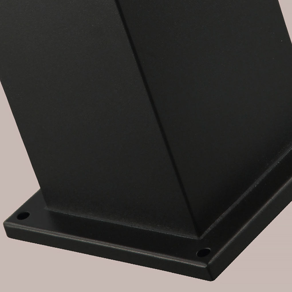 Elegant Solar-Powered Square Bollard Light for Retro European Garden Illumination