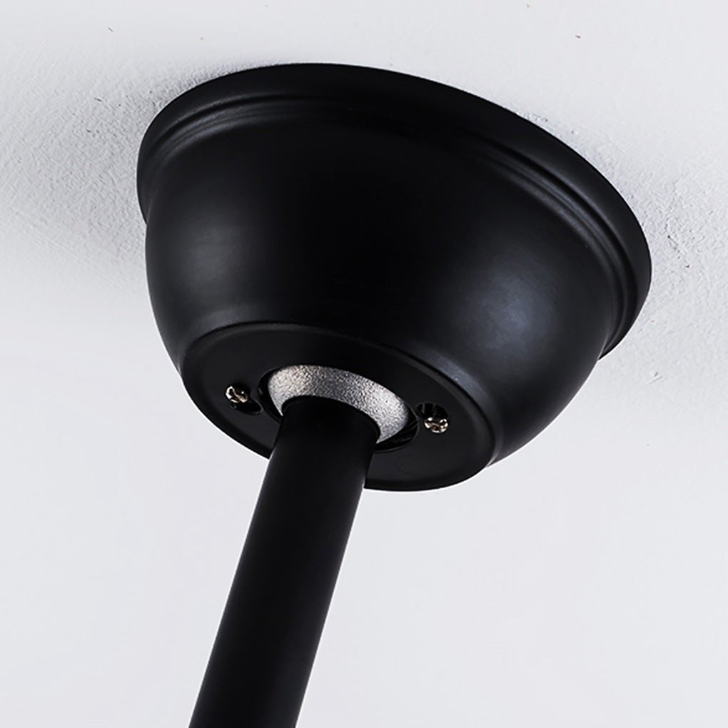 Retro Industrial Bladeless Ceiling Fan Lamp - Three-Speed Wind Regulation & Mute Design